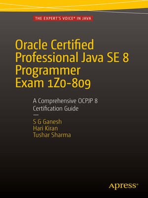 cover image of Oracle Certified Professional Java SE 8 Programmer Exam 1Z0-809